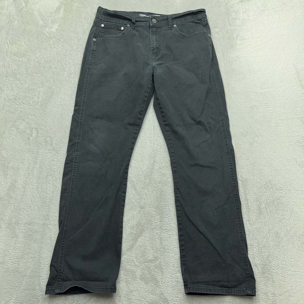 Wrangler Pants Mens 32x30 Black Retro Slim Straight 1088MWZBK Stretch Cotton